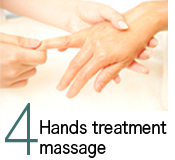 4．Hands treatment massage